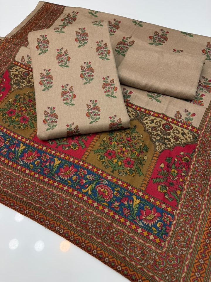 kalamkari Pashmina wool Dress
