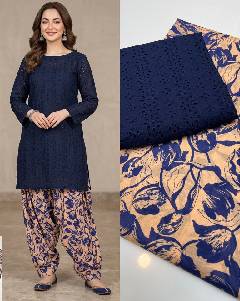 Lawn Chikan 2 pc Dress