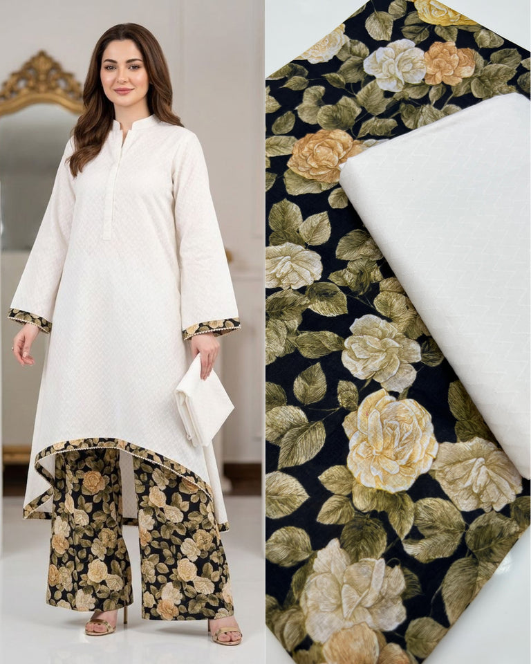 Chikan kari 2 pc Dress