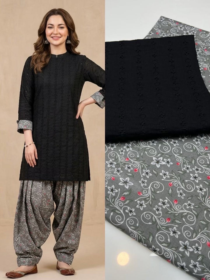 Lawn Chikan 2 pc Dress