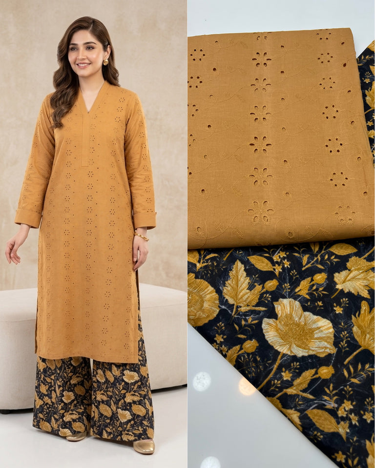 Boring lawn chikan kari 2 pc Dress