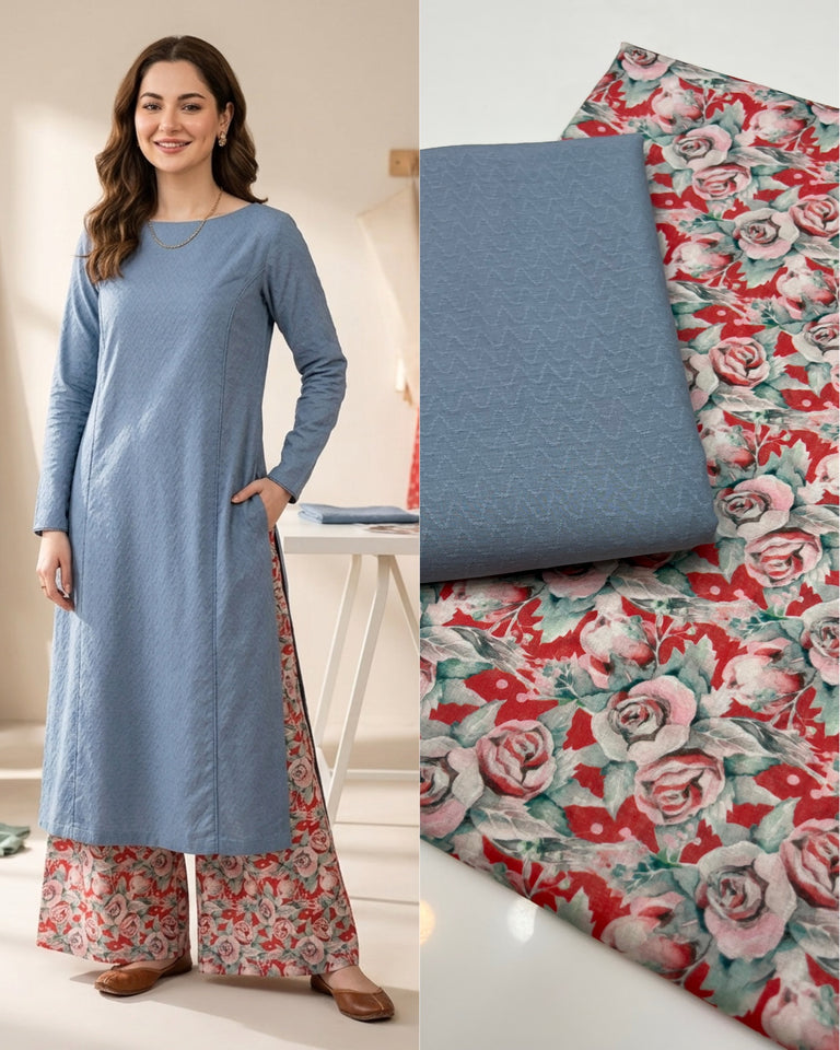 Chikan kari 2 pc Dress