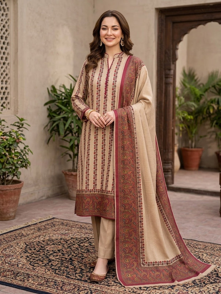 Indian kalamkari Pashmina wool Dress