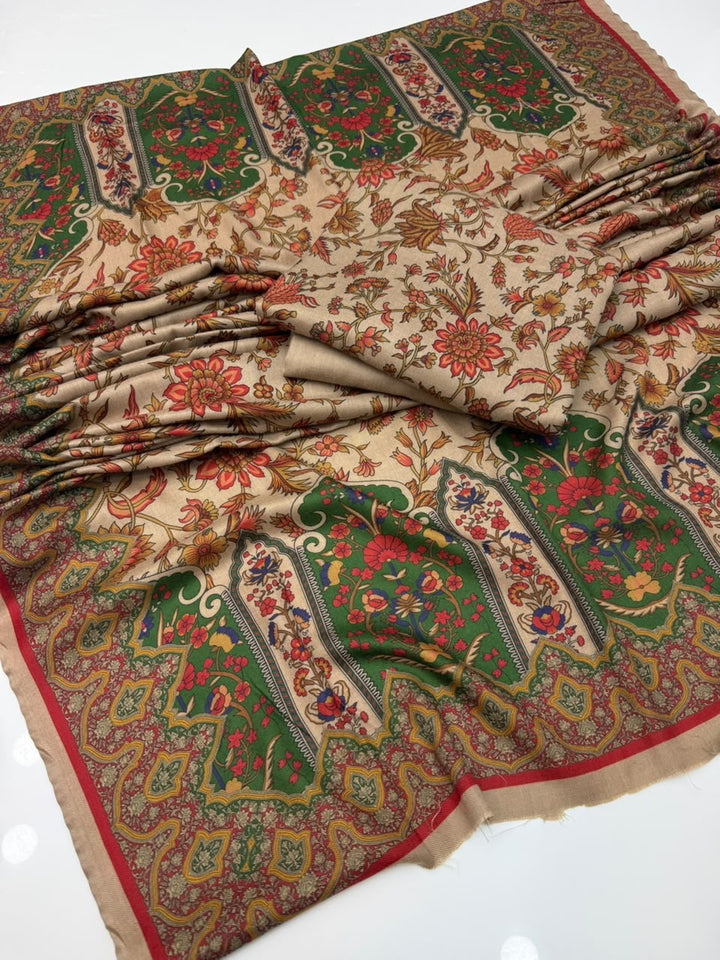 kalamkari Pashmina wool Dress