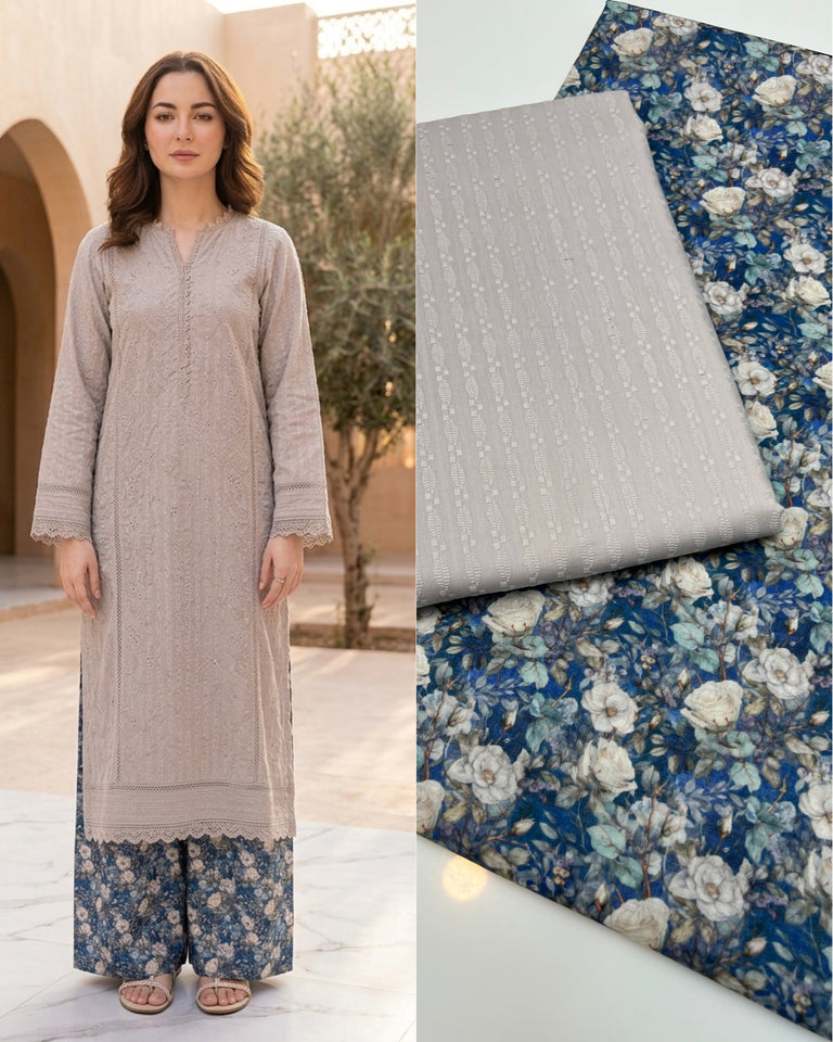 Chikan kari 2 pc Dress