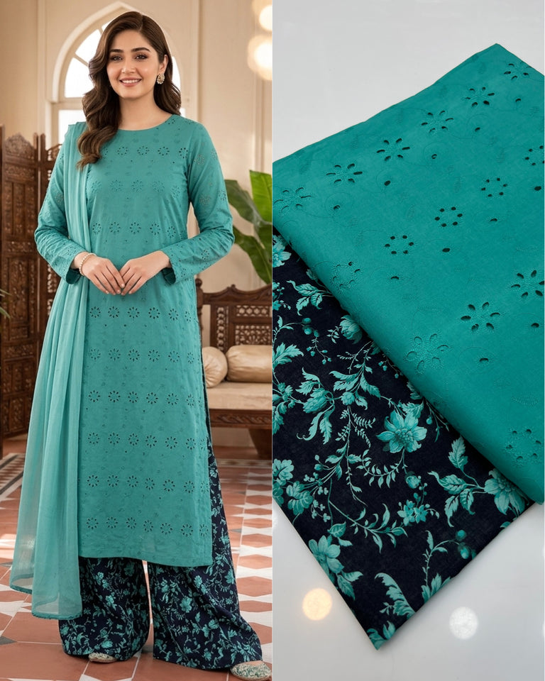 Boring lawn chikan kari 2 pc Dress