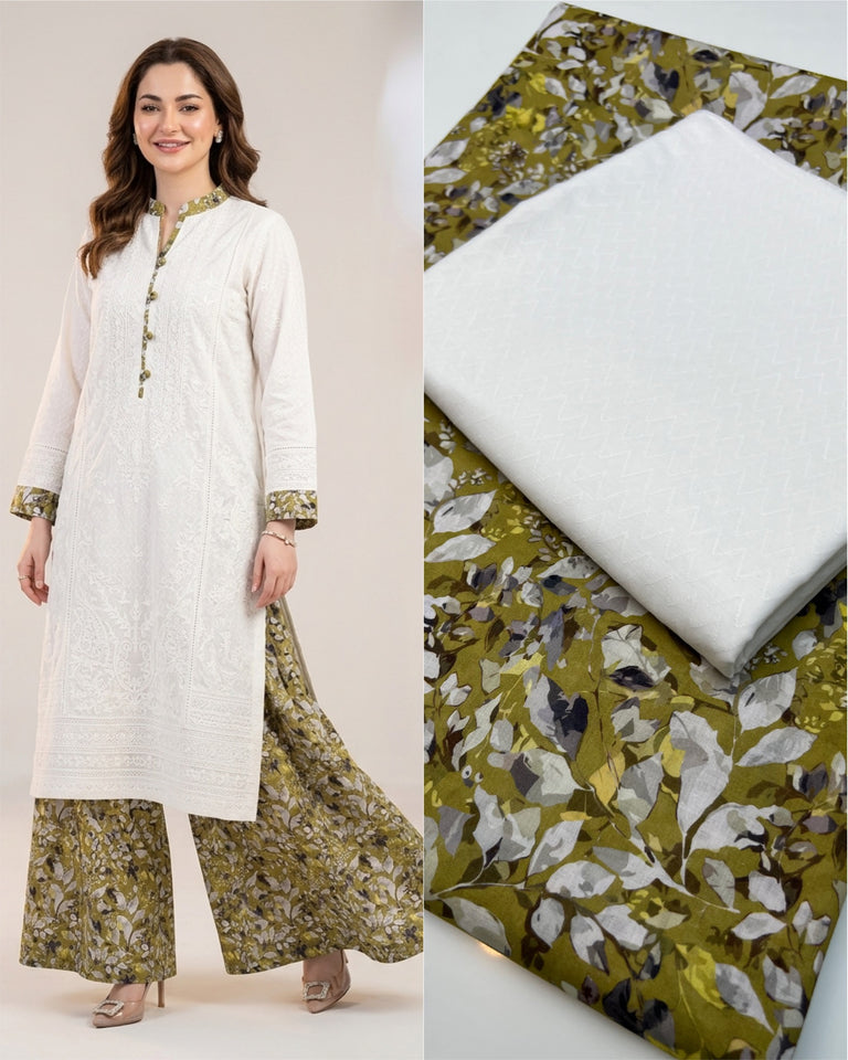 Chikan kari 2 pc Dress