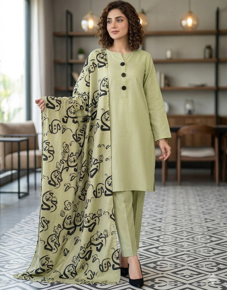 Calligraphy 3 pc Dress