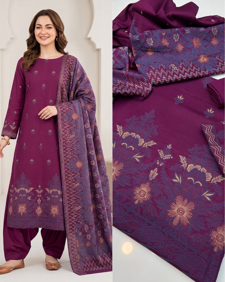 Tawakal Brand lawn Jaquard Dress