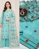 Lanw Embroidery 3 pc Dress