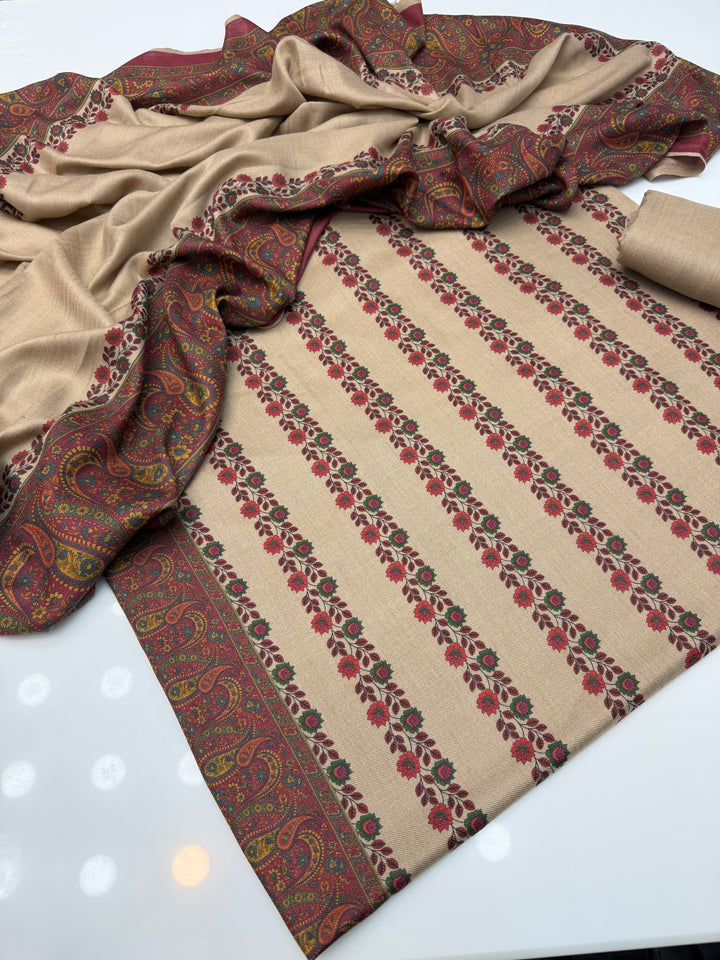 Indian kalamkari Pashmina wool Dress