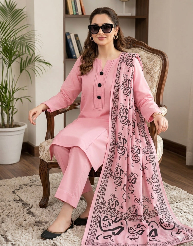 Calligraphy 3 pc Dress