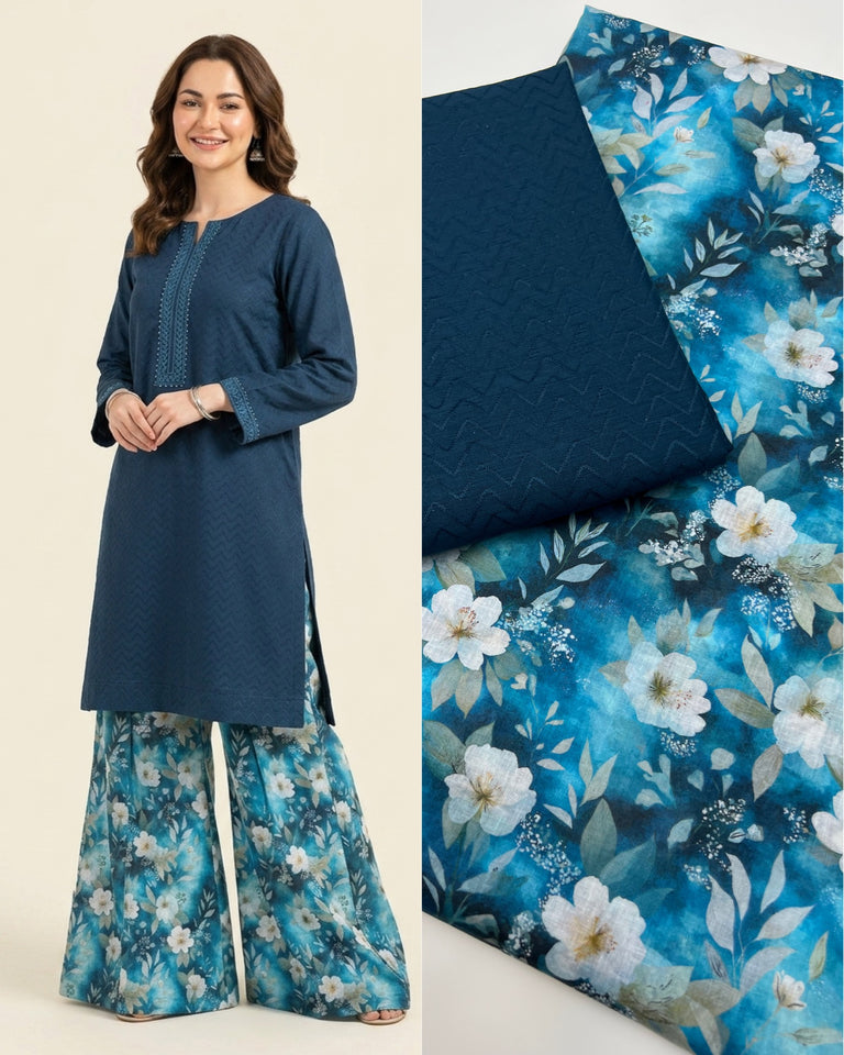 Chikan kari 2 pc Dress