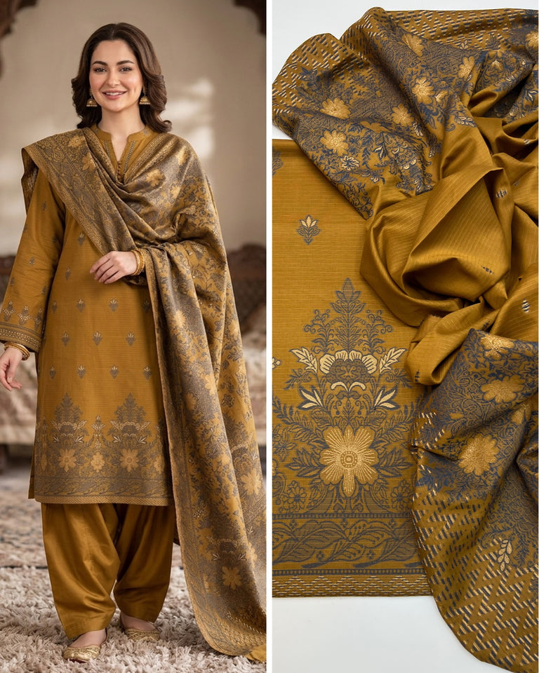 Tawakal Brand lawn Jaquard Dress