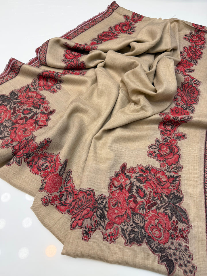 Gulab kari shawl pashmina