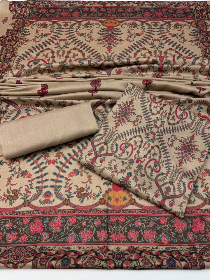 kalamkari Pashmina wool Dress