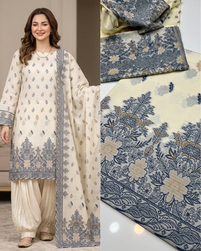Tawakal Brand lawn Jaquard Dress