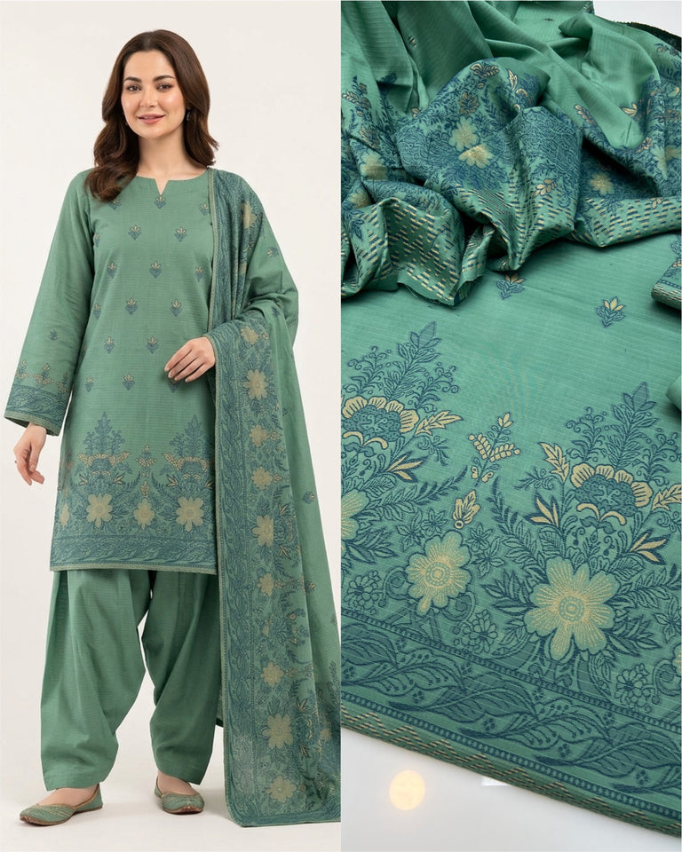 Tawakal Brand lawn Jaquard Dress