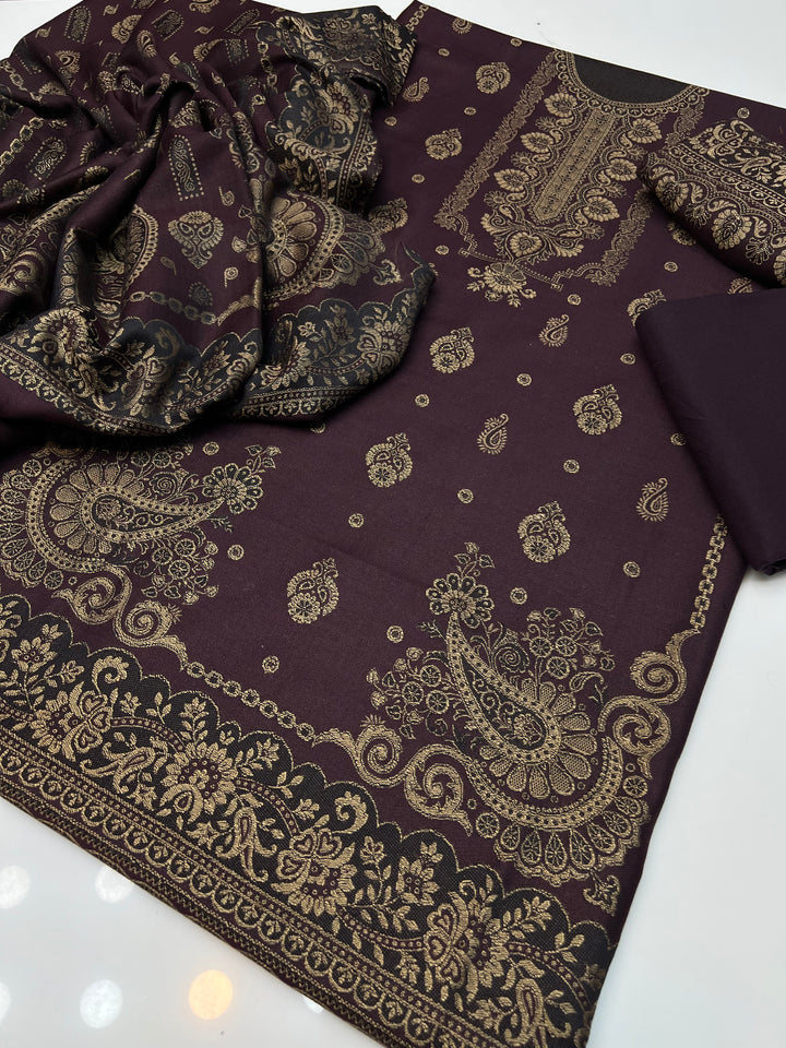 Pashmina wool Jaquard Dress