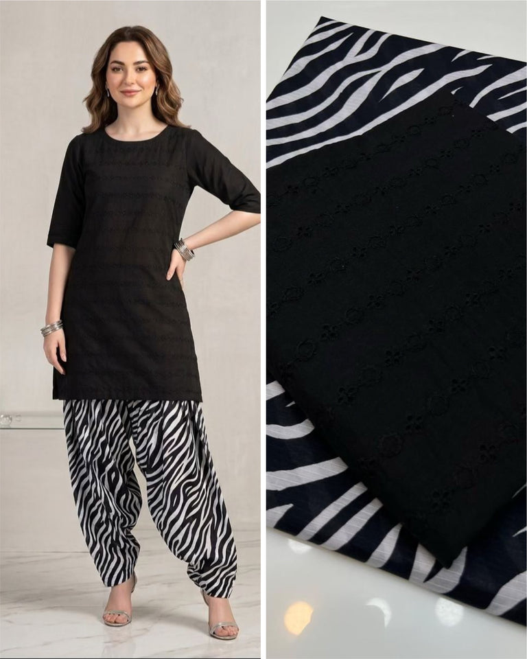 Lawn Chikan 2 pc Dress