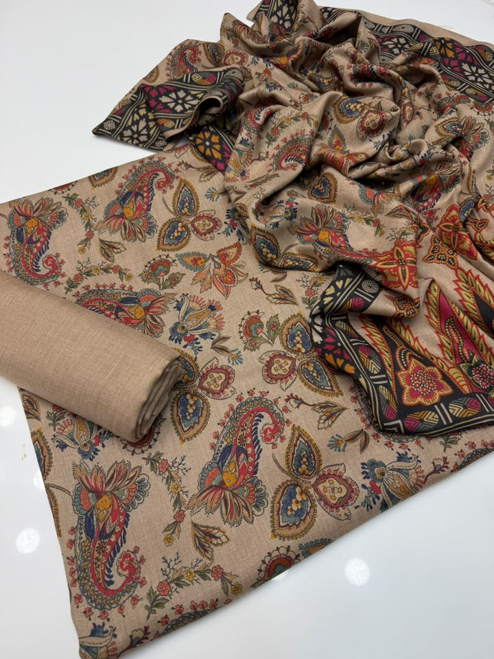 kalamkari Pashmina wool Dress