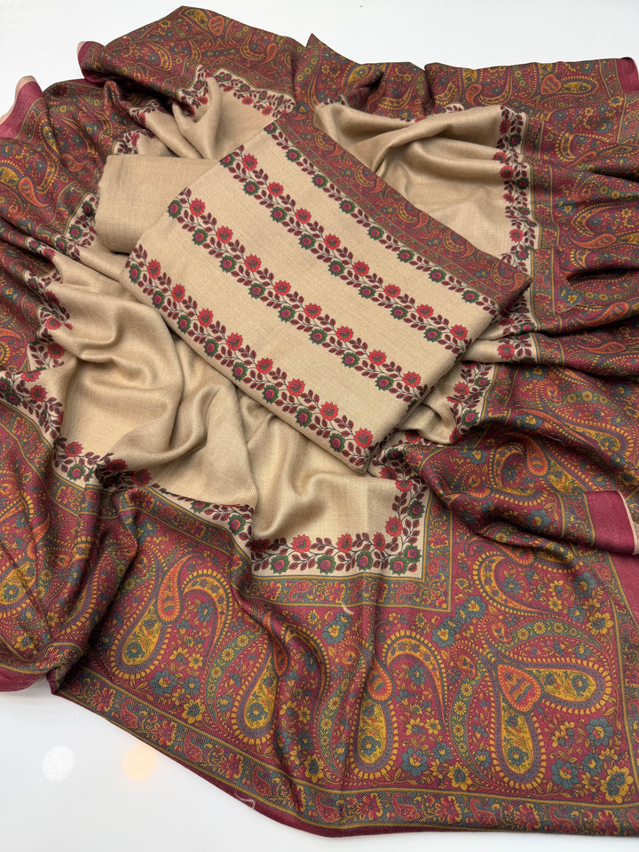 Indian kalamkari Pashmina wool Dress