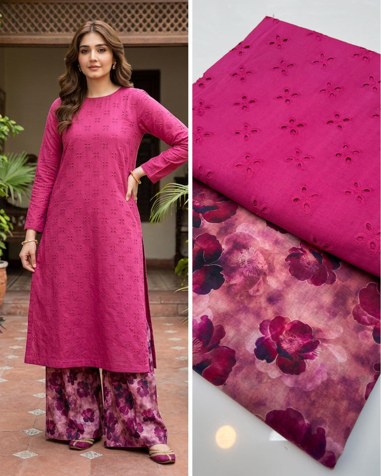 Boring lawn chikan kari 2 pc Dress