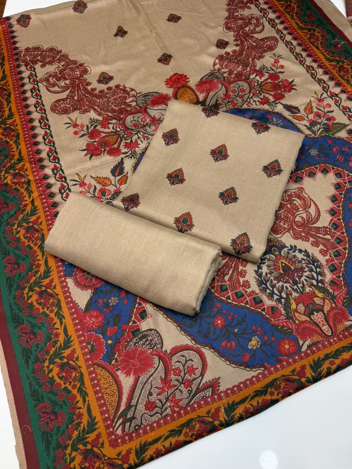 kalamkari Pashmina wool Dress