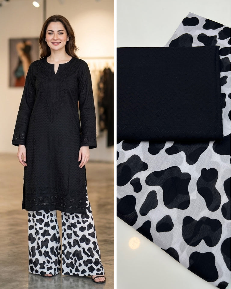 Chikan kari 2 pc Dress
