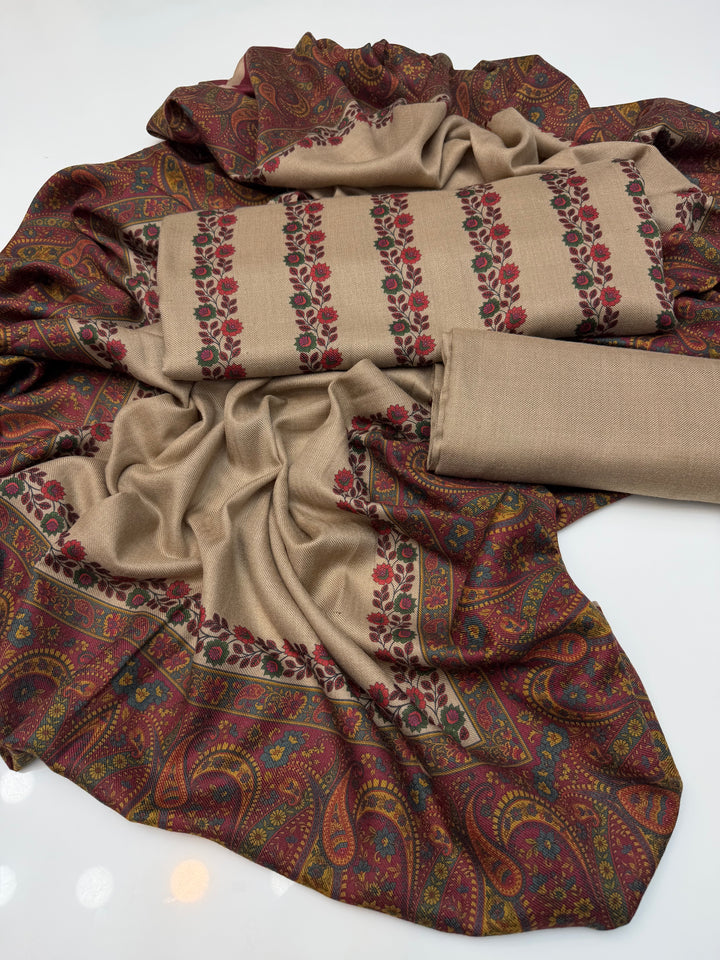 Indian kalamkari Pashmina wool Dress