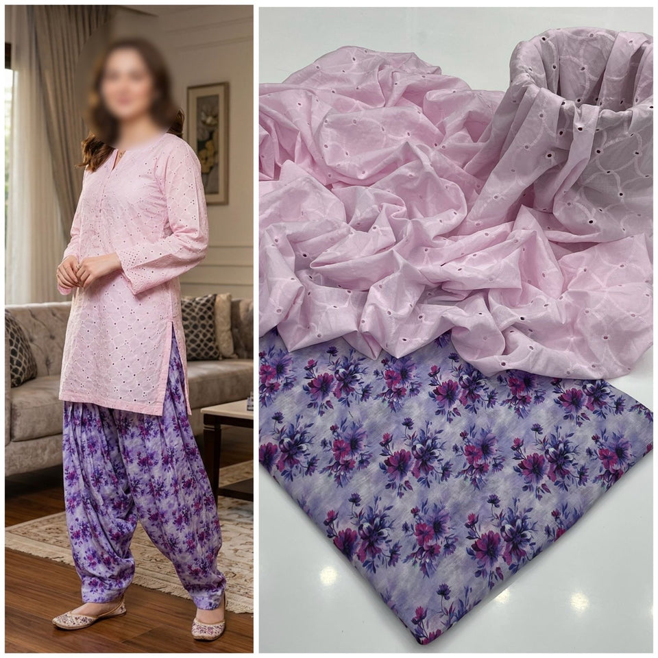Chikan kari 2 pc Dress