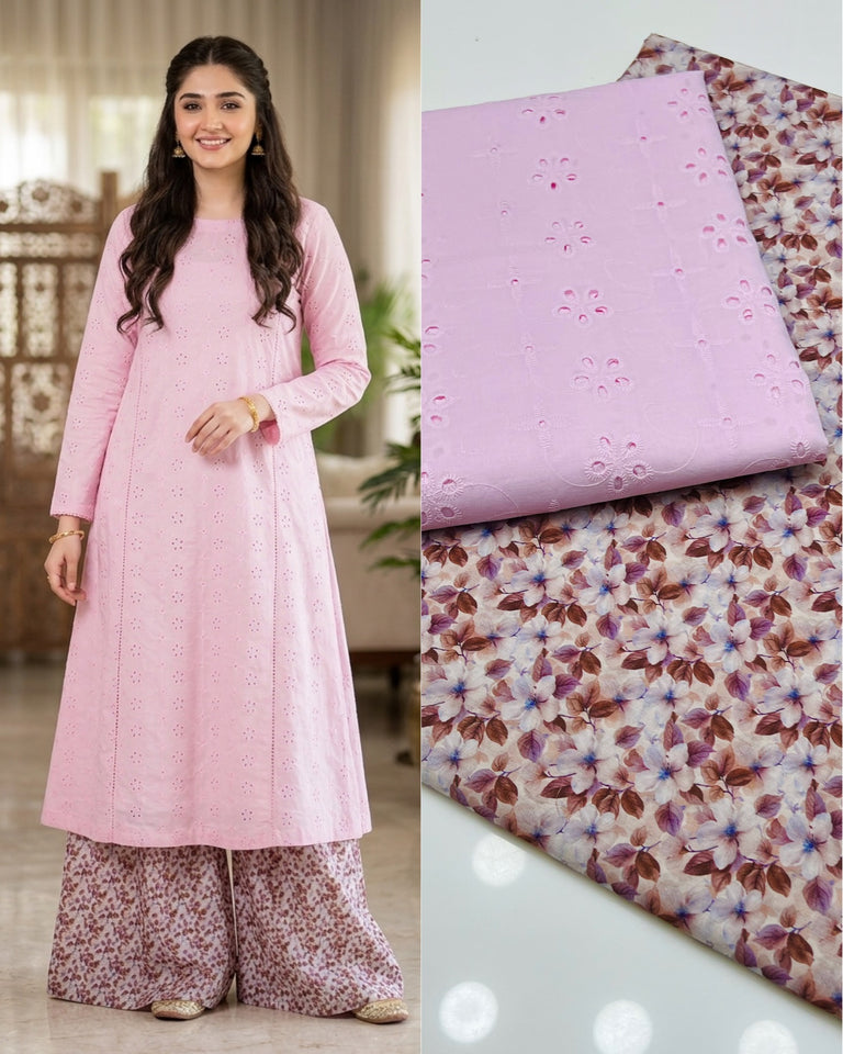 Boring lawn chikan kari 2 pc Dress