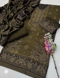 Pashmina wool Jaquard Dress