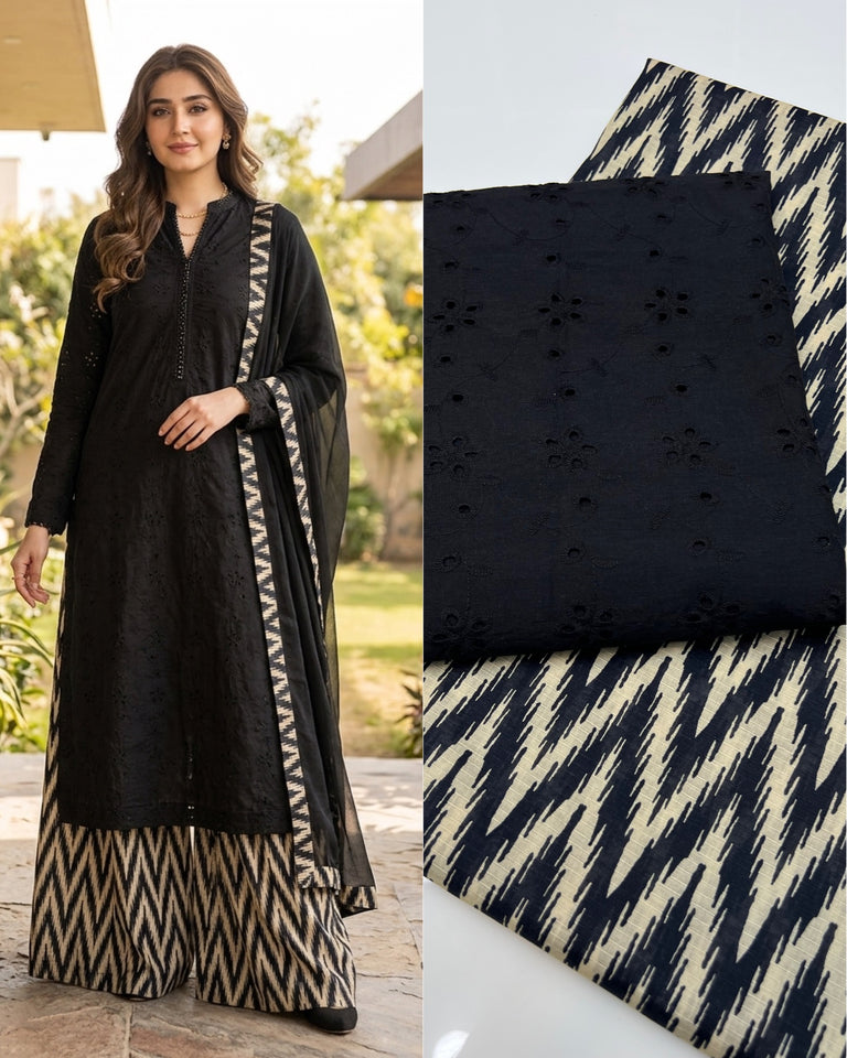 Boring lawn chikan kari 2 pc Dress