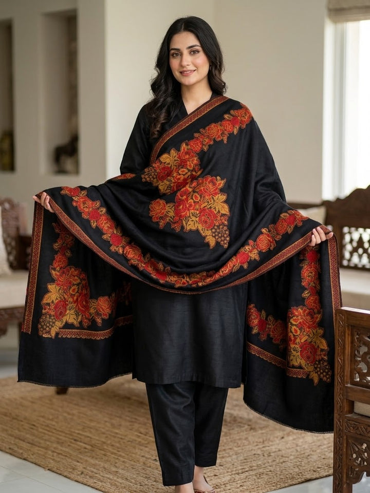 Gulab kari shawl pashmina