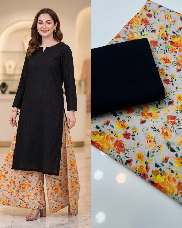 Chikan kari 2 pc Dress